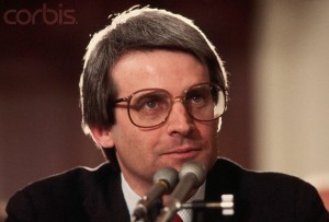Washington, DC, USA --- Office of Management and Budget Director David Stockman testifies before a Congressional committee. --- Image by © Wally McNamee/CORBIS